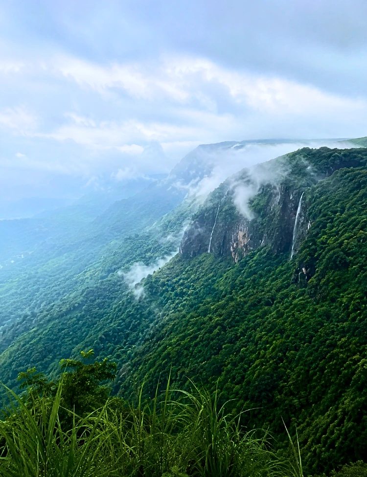 Misty hills of Cherrapunji, Meghalaya